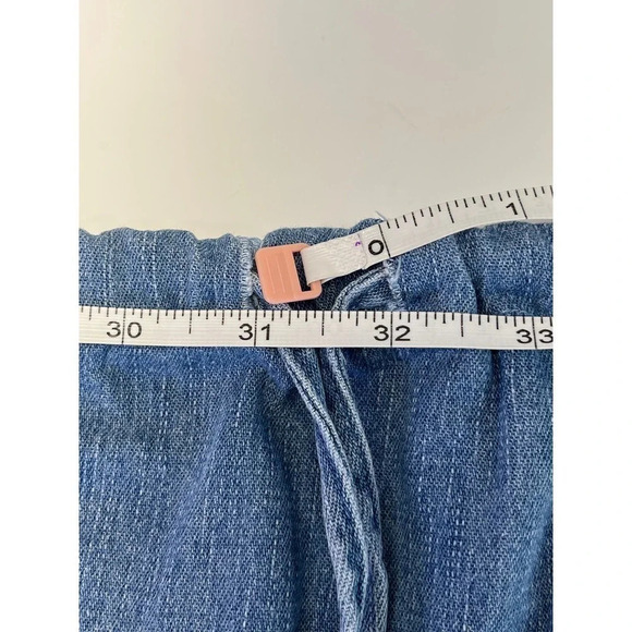 Womens Denim Skirt Blue  Drawstring Waist No tags - Picture 3 of 5